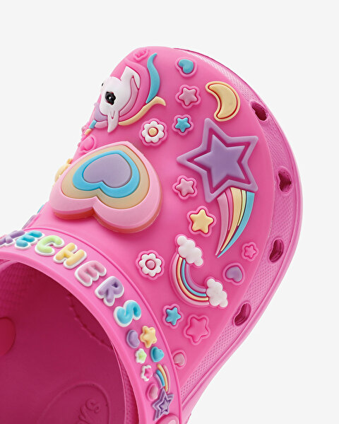 Skechers Heart Charmer - Girly Land Küçük Kız Çocuk Pembe Işıklı Terlik 308406N HPMT-11