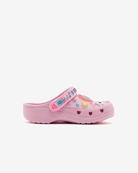 Skechers Heart Charmer Küçük Kız Çocuk Pembe Işıklı Terlik 308406N LPMT-3