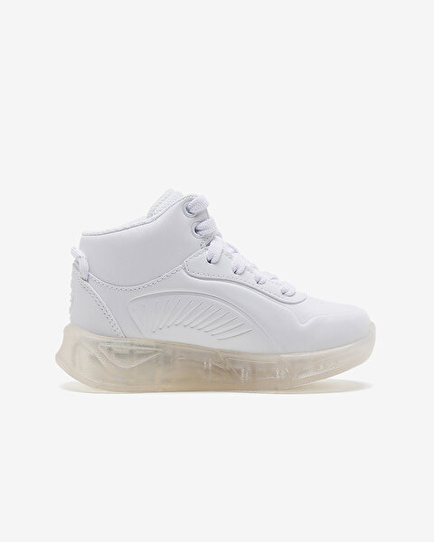 Skechers S - Lights Remix Büyük Kız Çocuk Beyaz Işıklı Bot 310100L WHT-2