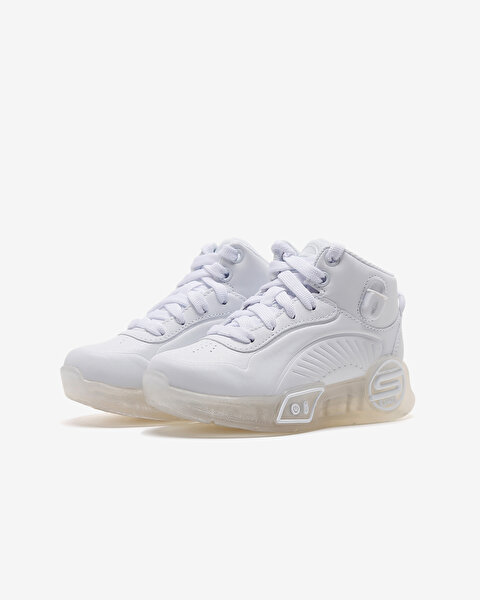 Skechers S - Lights Remix Büyük Kız Çocuk Beyaz Işıklı Bot 310100L WHT-3