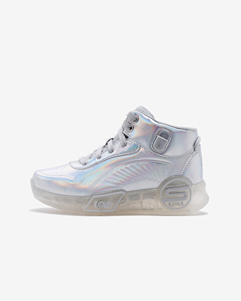 Skechers S - Lights Remix  -  Pearlescent Büyük Kız Çocuk Gri Işıklı Bot 310103L SIL