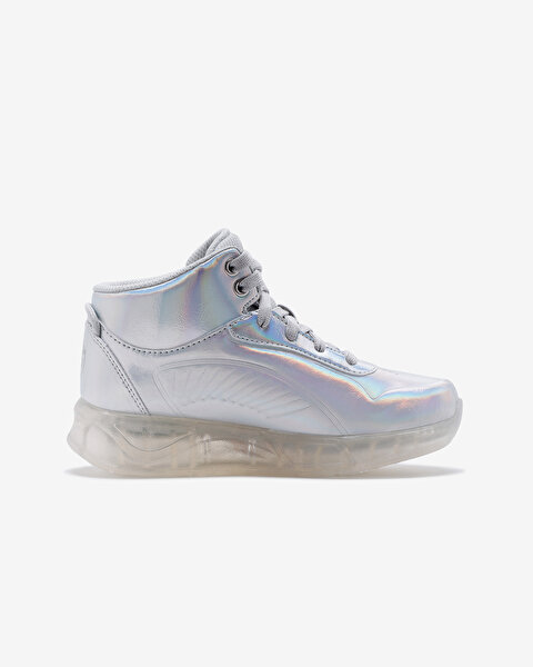 Skechers S - Lights Remix  -  Pearlescent Büyük Kız Çocuk Gri Işıklı Bot 310103L SIL-2