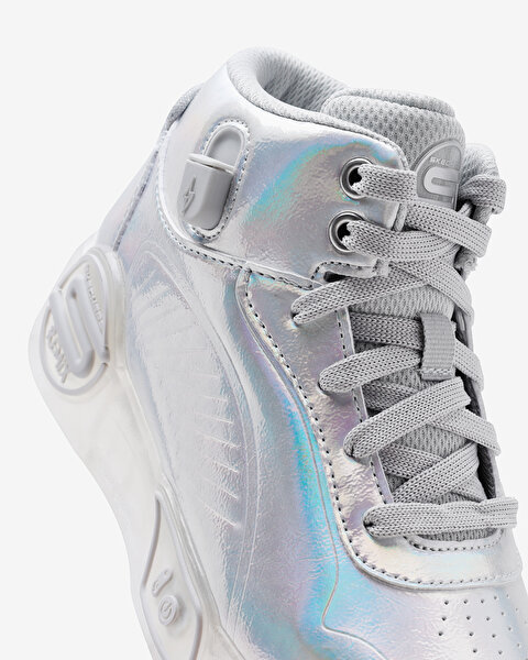 Skechers S - Lights Remix  -  Pearlescent Büyük Kız Çocuk Gri Işıklı Bot 310103L SIL-8
