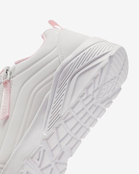 Skechers Uno Lite - Easy Zip Büyük Kız Çocuk Beyaz Sneakers 310387L WHT-5