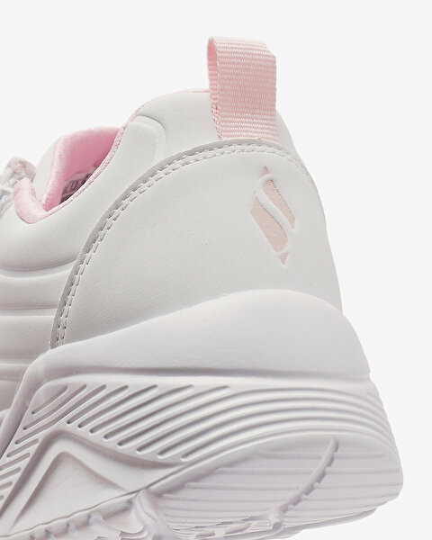 Skechers Uno Lite - Easy Zip Büyük Kız Çocuk Beyaz Sneakers 310387L WHT-7