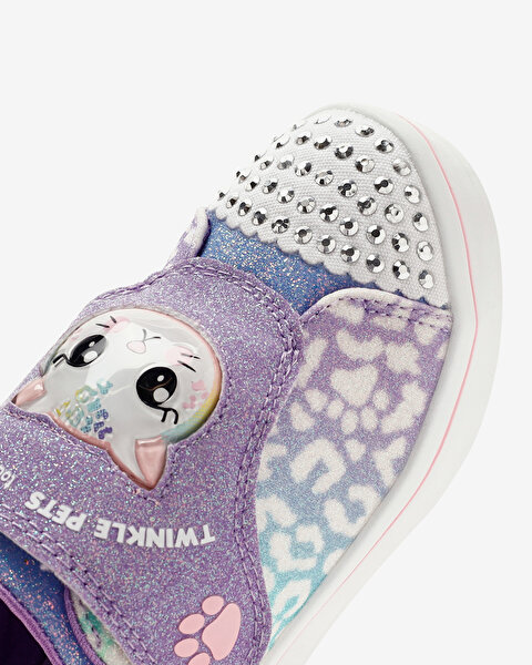 Skechers Twi - Lites  -  Twinkle Pets Küçük Kız Çocuk Mor Işıklı Spor Ayakkabı 314127N LVMT-7