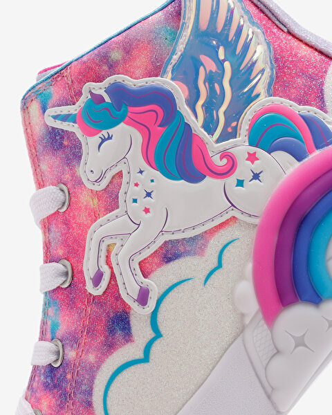 Skechers Twinkle Magic Küçük Kız Çocuk Pembe Işıklı Spor Ayakkabı 314325N HPMT-8