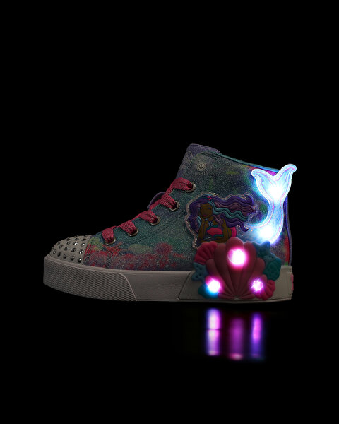 Skechers Twinkle Magic - Mermaid Sea Büyük Kız Çocuk Mavi Işıklı Spor Ayakkabı 314326L BLMT-8