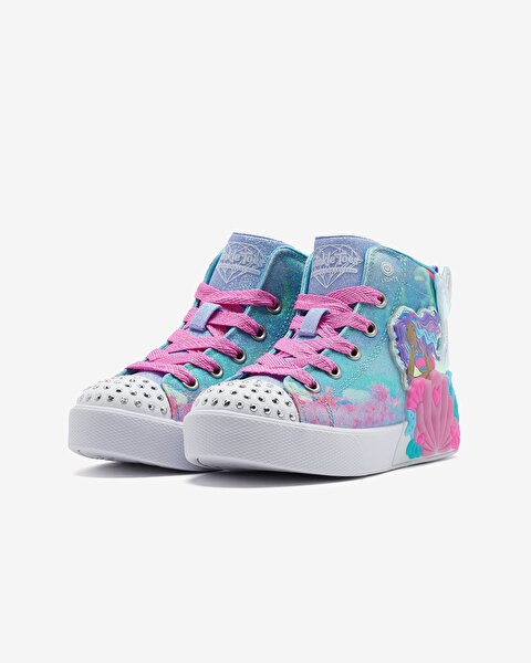 Skechers Twinkle Magic - Mermaid Sea Büyük Kız Çocuk Mavi Işıklı Spor Ayakkabı 314326L BLMT-3