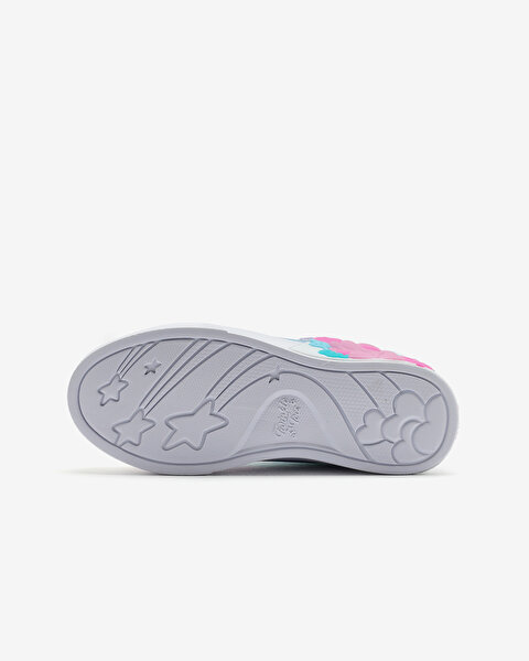 Skechers Twinkle Magic - Mermaid Sea Büyük Kız Çocuk Mavi Işıklı Spor Ayakkabı 314326L BLMT-4