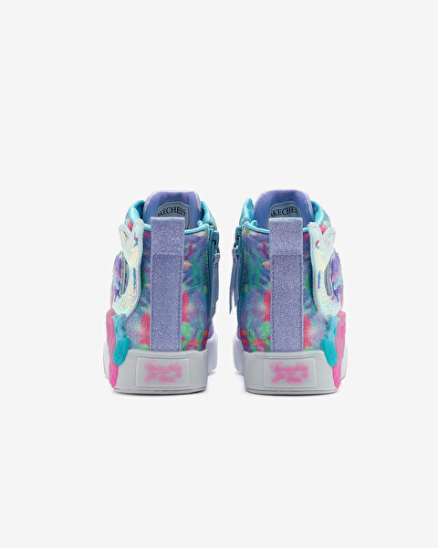 Skechers Twinkle Magic - Mermaid Sea Büyük Kız Çocuk Mavi Işıklı Spor Ayakkabı 314326L BLMT-5