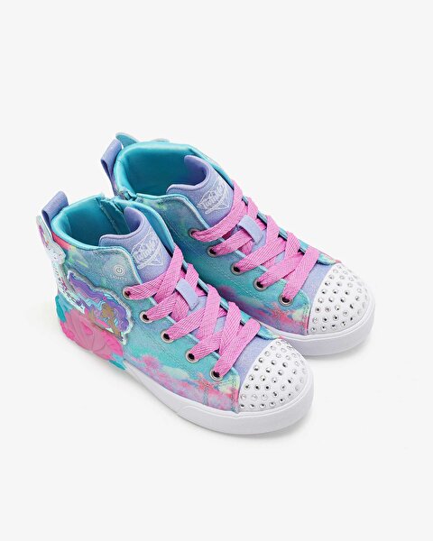 Skechers Twinkle Magic - Mermaid Sea Büyük Kız Çocuk Mavi Işıklı Spor Ayakkabı 314326L BLMT-6