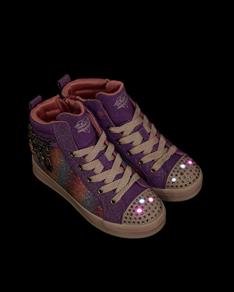 Skechers Twi-lites - Charm Glitz Büyük Kız Çocuk Mor Işıklı Spor Ayakkabı 314396L LVMT-6