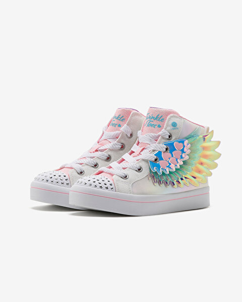 Skechers Twi - Lites 2.0  -  Wingsical Wish Büyük Kız Çocuk Beyaz Işıklı Bot 314453L WMLT-2