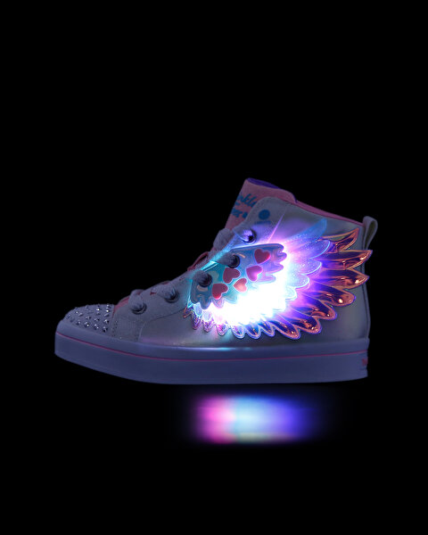 Skechers Twi - Lites 2.0  -  Wingsical Wish Büyük Kız Çocuk Beyaz Işıklı Bot 314453L WMLT-10