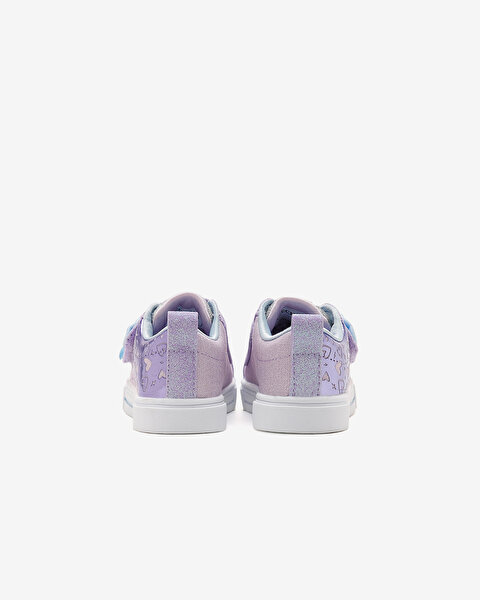 Skechers Twinkle Sparks - Heather Charme Küçük Kız Çocuk Mor Işıklı Spor Ayakkabı 314788N PRLV-4