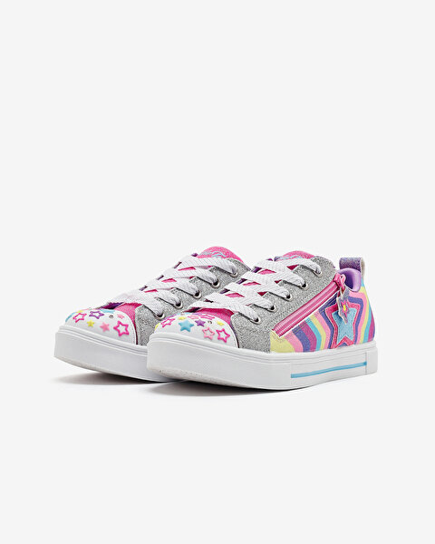 Skechers Twinkle Sparks - Cosmic Burst Büyük Kız Çocuk Çok Renkli Işıklı Spor Ayakkabı 314822L MLT-2
