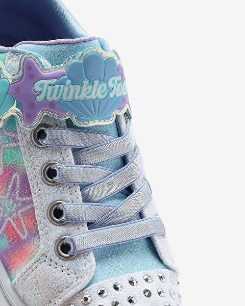 Skechers Twinkle Sparks - Underwater Magic Büyük Kız Çocuk Beyaz Işıklı Spor Ayakkabı 314824L WMLT-7