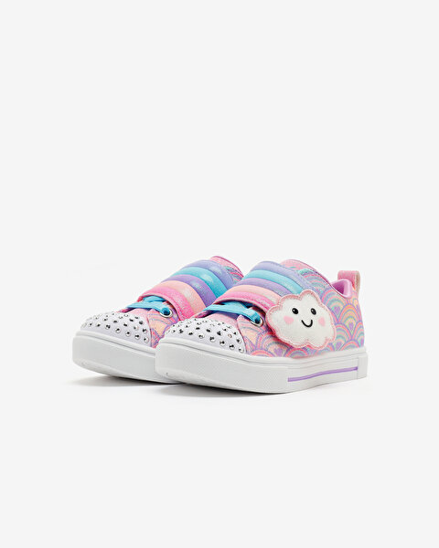 Skechers Twinkle Sparks Küçük Kız Çocuk Mor Işıklı Spor Ayakkabı 314828N LVMT-3