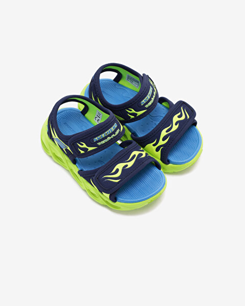 Skechers Thermo - Splash  -  Heat Tide Küçük Erkek Çocuk Mavi Işıklı Sandalet 400102N NVLM-6