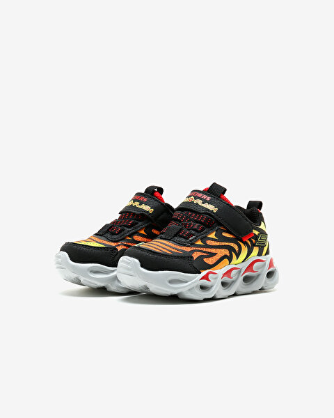 Skechers Thermo - Flash Küçük Erkek Çocuk Siyah Işıklı Spor Ayakkabı 400106N BKRD-3