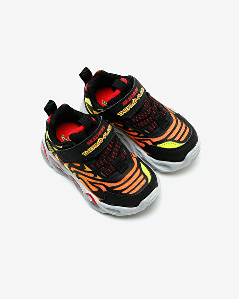 Skechers Thermo - Flash Küçük Erkek Çocuk Siyah Işıklı Spor Ayakkabı 400106N BKRD-6