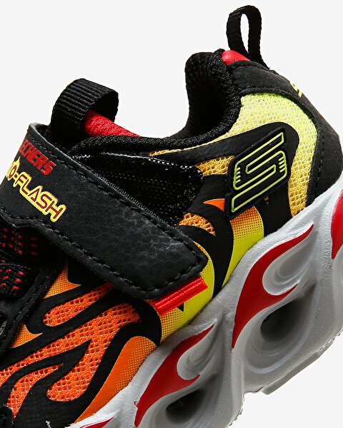 Skechers Thermo - Flash Küçük Erkek Çocuk Siyah Işıklı Spor Ayakkabı 400106N BKRD-8