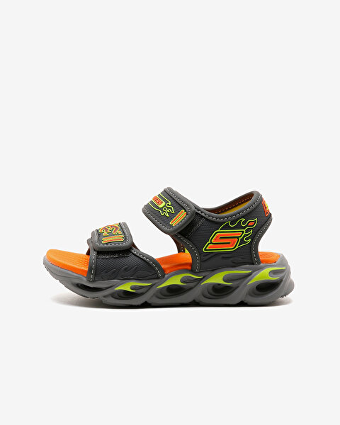 Skechers Thermo-splash - Heat-flo Büyük Erkek Çocuk Gri Işıklı Sandalet 400109L CCLM