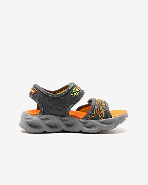 Skechers Thermo-splash - Heat-flo Büyük Erkek Çocuk Gri Işıklı Sandalet 400109L CCLM-2