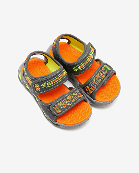Skechers Thermo-splash - Heat-flo Büyük Erkek Çocuk Gri Işıklı Sandalet 400109L CCLM-6
