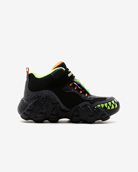 Skechers Skech - O - Saurus Lights - Breeze Büyük Erkek Çocuk Siyah Işıklı Bot 400118L BKLM-1