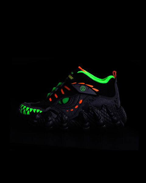 Skechers Skech - O - Saurus Lights - Breeze Büyük Erkek Çocuk Siyah Işıklı Bot 400118L BKLM-13