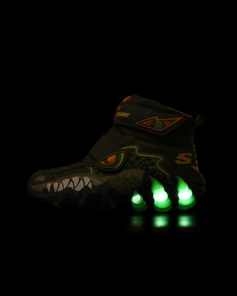 Skechers Skech-o-saurus Lights 2.0-Arctic Dino Büyük Erkek Çocuk Haki Işıklı Bot 400122L OLV-6