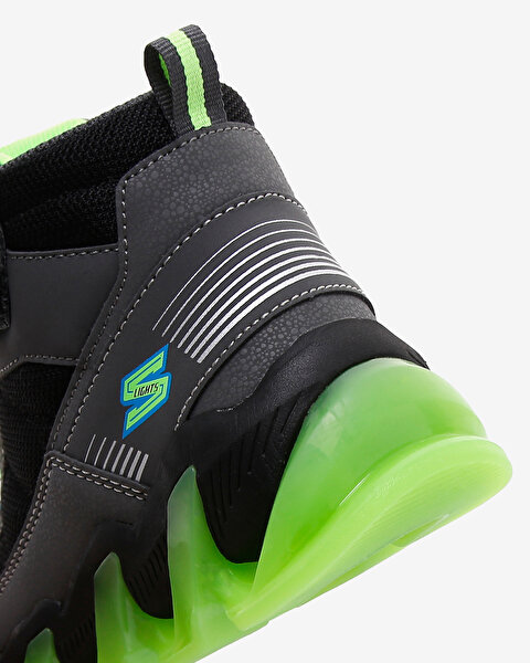 Skechers Mega - Surge  -  Glow Freeze Büyük Erkek Çocuk Gri Işıklı Bot 400134L CCLM-8