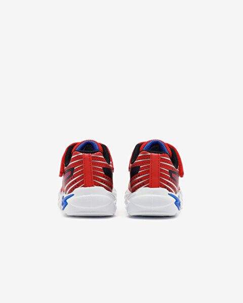 Skechers Flexglow Bolt Küçük Erkek Çocuk Kırmızı Işıklı Spor Ayakkabı 400138N RDBK-5