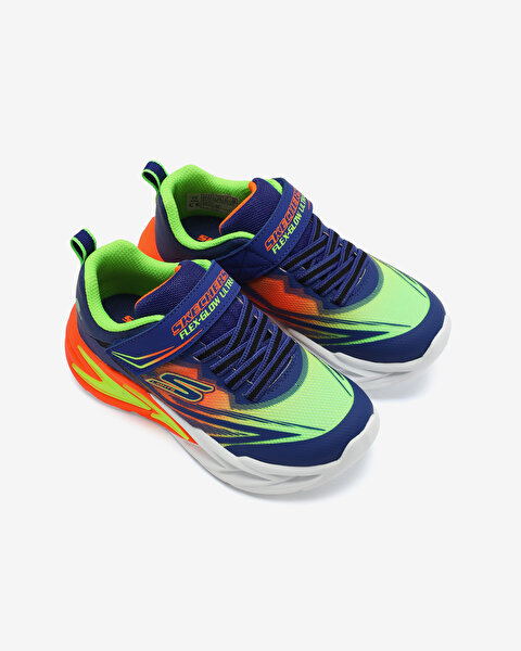 Skechers Flexglow Ultra Büyük Erkek Çocuk Mavi Işıklı Spor Ayakkabı 400139L BLMT-6