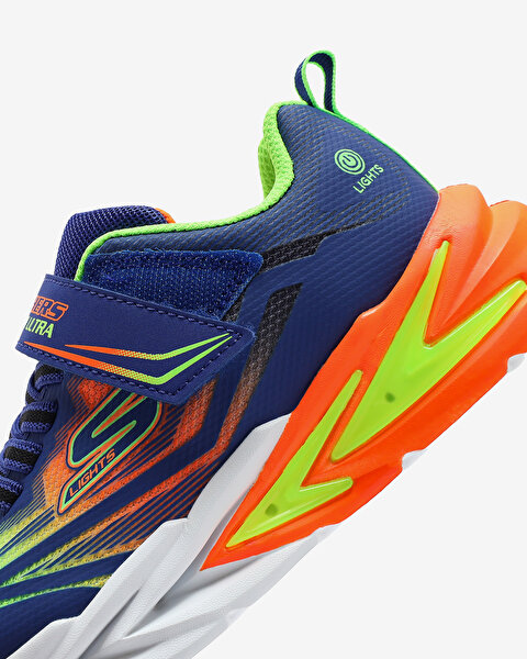 Skechers Flexglow Ultra Büyük Erkek Çocuk Mavi Işıklı Spor Ayakkabı 400139L BLMT-7