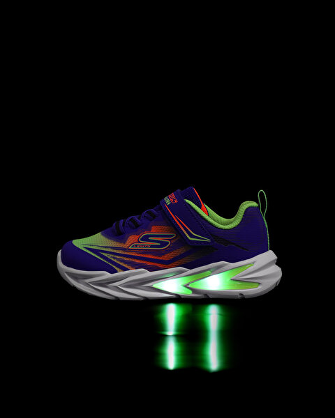 Skechers Flexglow Ultra Küçük Erkek Çocuk Mavi Işıklı Spor Ayakkabı 400139N BLMT-8