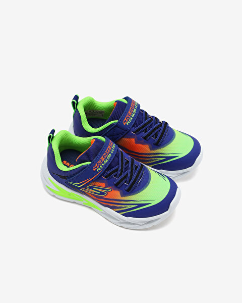 Skechers Flexglow Ultra Küçük Erkek Çocuk Mavi Işıklı Spor Ayakkabı 400139N BLMT-6