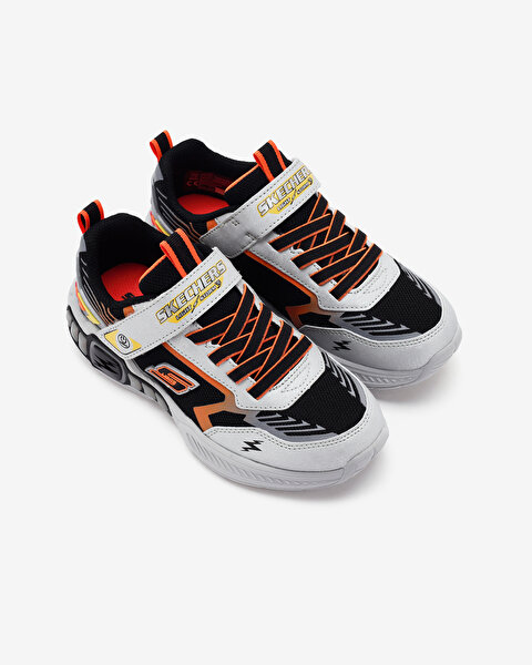 Skechers Light Storm 3 Büyük Erkek Çocuk Gri Işıklı Spor Ayakkabı 400151L SLBK-7