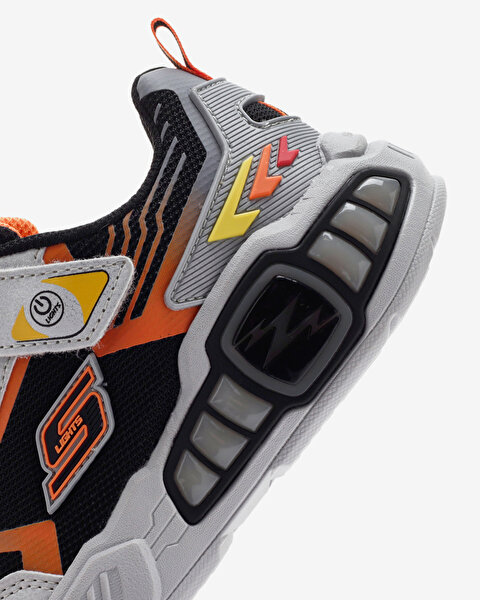Skechers Light Storm 3 Büyük Erkek Çocuk Gri Işıklı Spor Ayakkabı 400151L SLBK-8