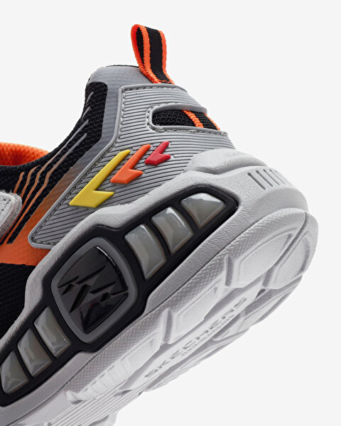 Skechers Light Storm 3 Büyük Erkek Çocuk Gri Işıklı Spor Ayakkabı 400151L SLBK-10