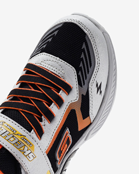 Skechers Light Storm 3 Büyük Erkek Çocuk Gri Işıklı Spor Ayakkabı 400151L SLBK-11