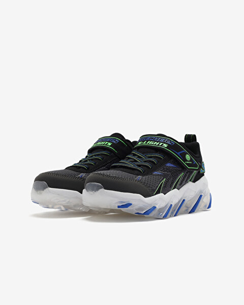 Skechers Megasurge 2.0 Büyük Erkek Çocuk Gri Işıklı Spor Ayakkabı 400165L CCBK-3