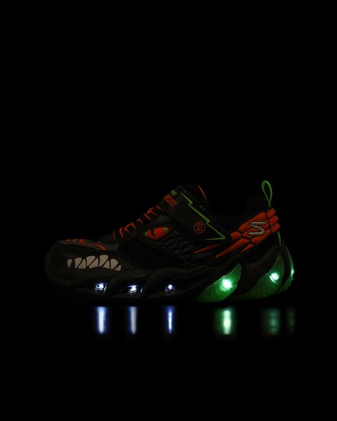 Skechers Skech-o-saurus Lights 3.0 Büyük Erkek Çocuk Siyah Işıklı Spor Ayakkabı 400175L BKLM-6