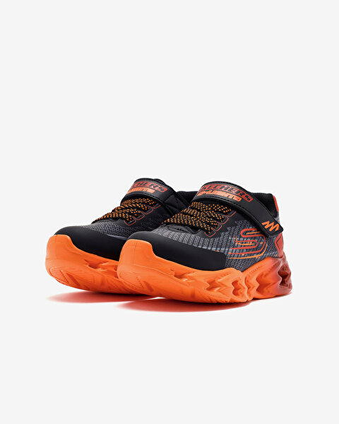 Skechers Vortex 2.0 - Quantroid Büyük Erkek Çocuk Siyah Işıklı Spor Ayakkabı 400604L BKRD-5