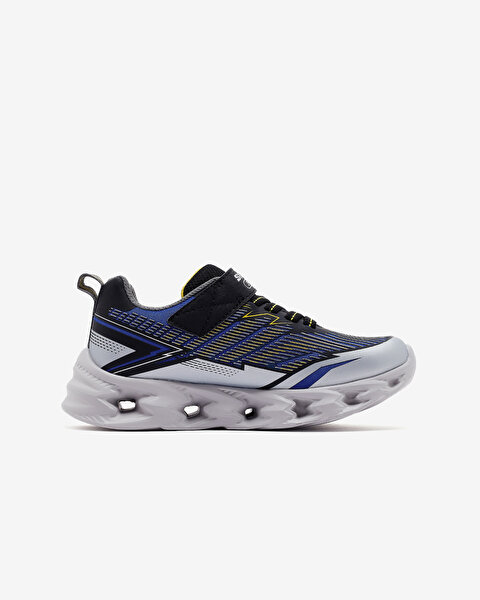 Skechers Vortex 2.0 Büyük Erkek Çocuk Gri Işıklı Spor Ayakkabı 400605L SLBK-2