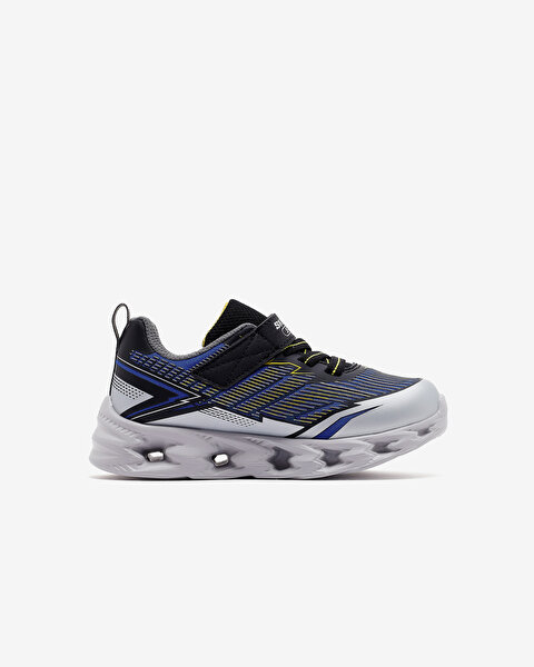 Skechers Vortex 2.0 Küçük Erkek Çocuk Gri Işıklı Spor Ayakkabı 400605N SLBK-2