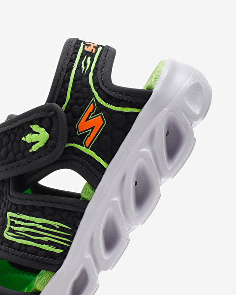 Skechers Hypno - Splash  -  Hydro - Fun Küçük Erkek Çocuk Siyah Işıklı Sandalet 400612N BKLM-7