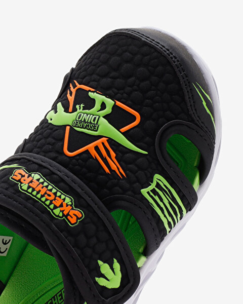 Skechers Hypno - Splash  -  Hydro - Fun Küçük Erkek Çocuk Siyah Işıklı Sandalet 400612N BKLM-8